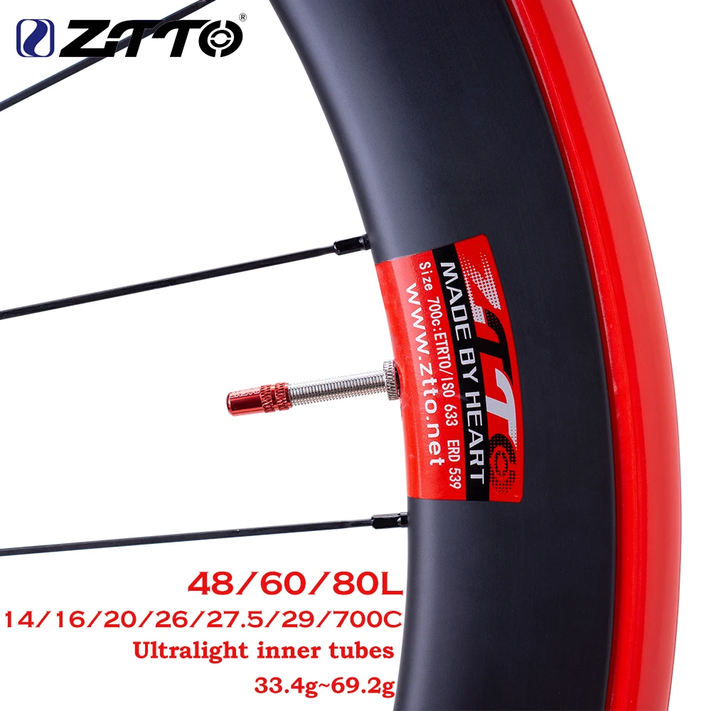 Inner Tube 700C - ZTTO Ultralight Bicycle Inner Tubes TPU