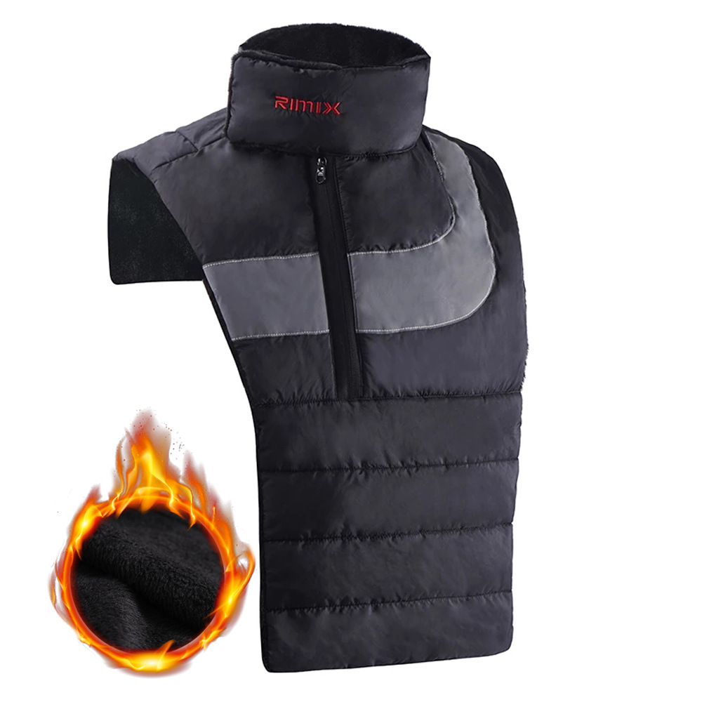 Reflective Vest Cycling - Winter Motorbike Neck Protector Vest,Adjustable Wind‑Blocking