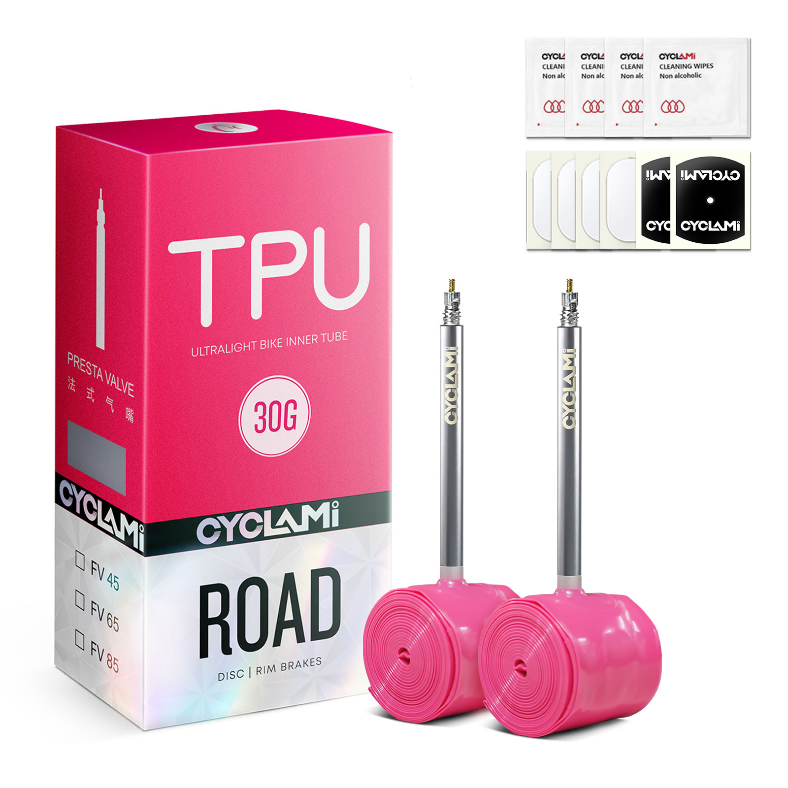 2PC CYCLAMI Bike Inner Tube St - Inner Tube 700C 评论和价格