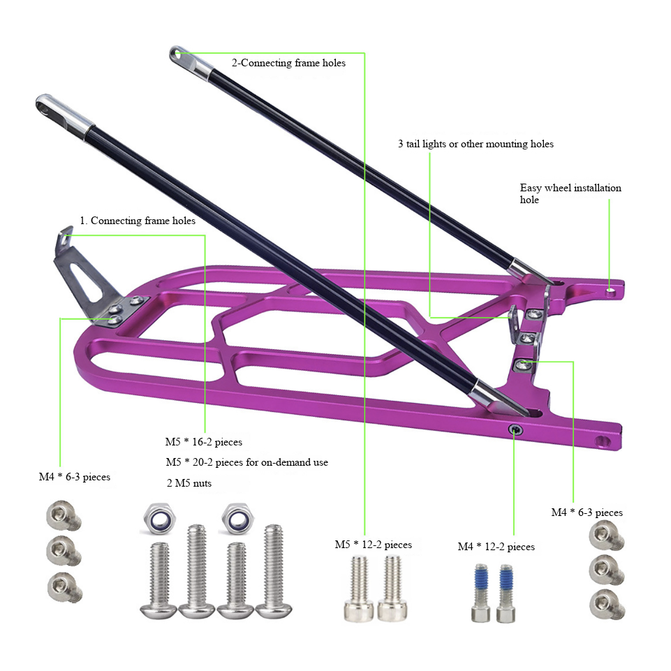 For Brompton Folding Bike Alum - Cargo Rack Aluminum 评论和价格