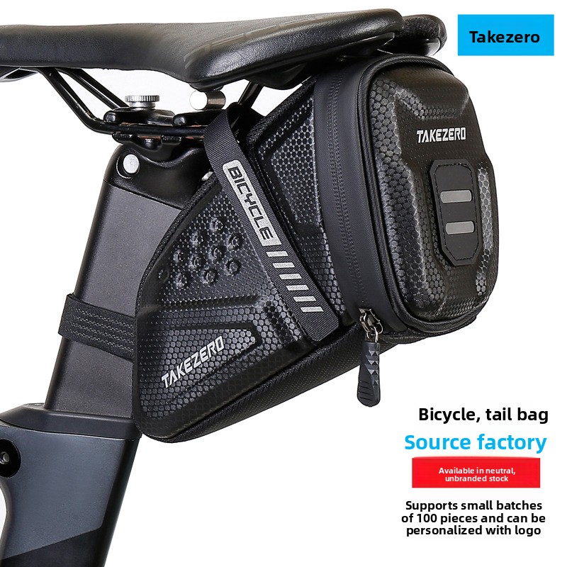 Black L Eva Hard Shell Bicycle - Saddle Bag Under Seat 评论和价格