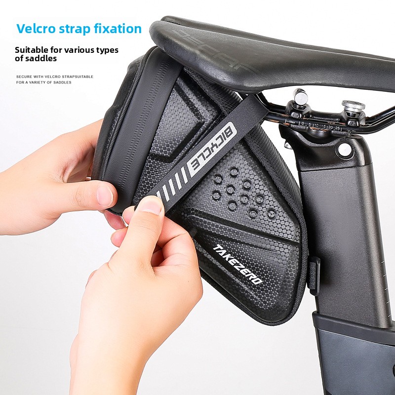 Black L Eva Hard Shell Bicycle - Saddle Bag Under Seat 评论和价格