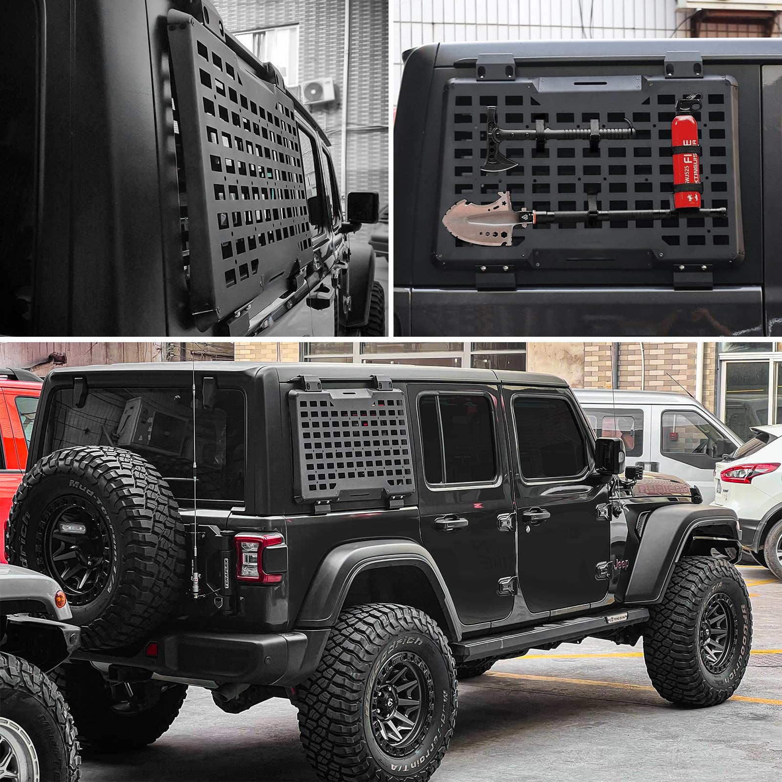 Rear Right Window Molle Panel  - Cargo Rack Aluminum 评论和价格