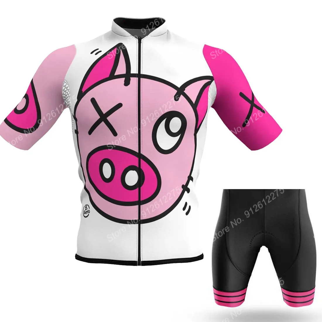 Set Cartoon Comic Pig 2023 Cyc - Cycling Commute Shorts 评论和价格