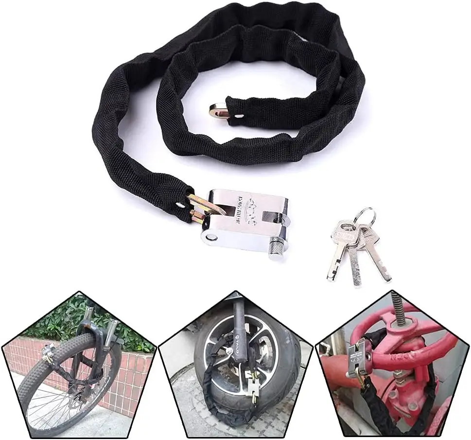 1.2M 2M 3M Motorcycle Bike Loc - Chain Lock Combination 评论和价格